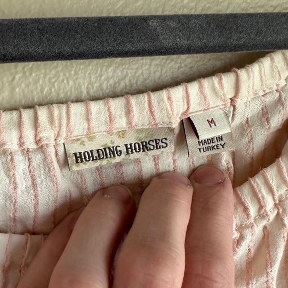 Anthropologie Holding Horses Striped Off Shoulder Top - Picture 5 of 5